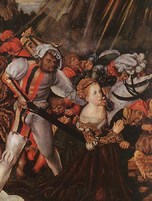 CRANACH, Lucas the Elder The Martyrdom of St Catherine (detail) sdf Norge oil painting art